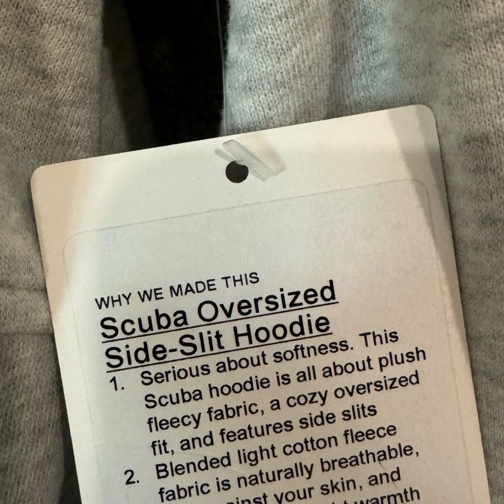 LULULEMON Scuba Oversized Side-Slit Hoodie, size XS/S. NWT. - Picture 4 of 4